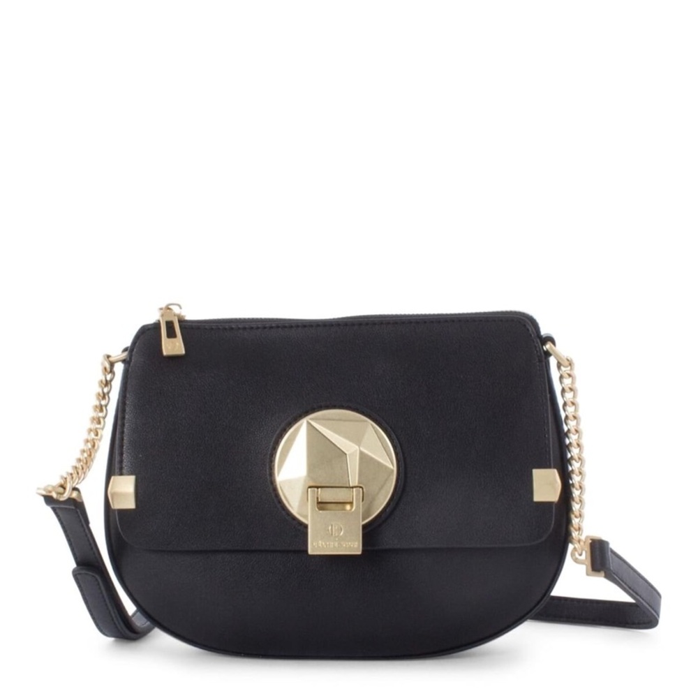 Celine Dion Octave Leather Crossbody Flip-lock Clasp Closure Model: CBY 5389 - Picture 1 of 11